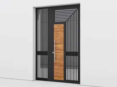 Aluminium door 234 3D model