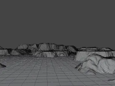 Arctic Ocean Low-poly 3D model