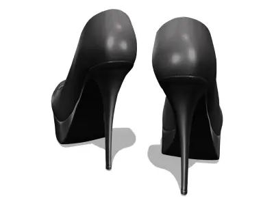 Ladies Classic Stilettos V2 Low-poly 3D model