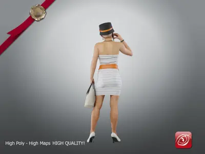 Casual Female A CC 21 30 004 3D model