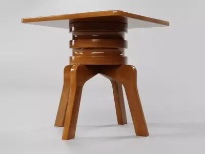 Square Table CG116 3D model