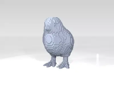 Chick Voxel 3D model