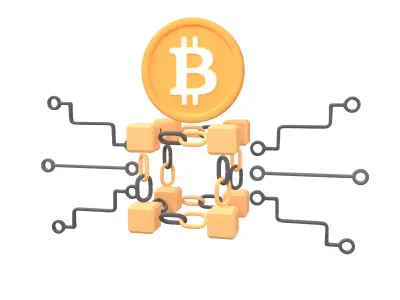 Crypto Network Icon v1 001 Low-poly 3D model