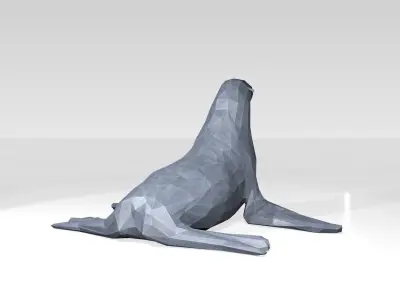 Seal Low Poligonal 3D model