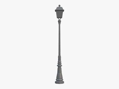 Street Light Low-poly 3D model 34