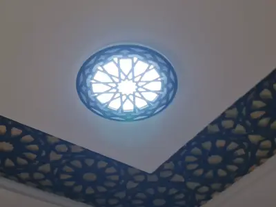 3D Printed Moroccan Zellige Light Cover  Ceiling Lamp Decoration 3D print model
