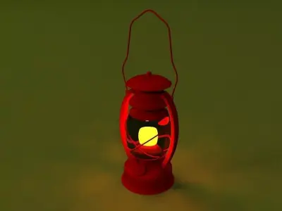 Cartoon Lamp 3D model