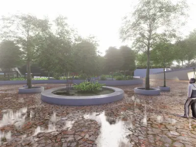 Master park-Regional park project-Private Park Landscape 3D model