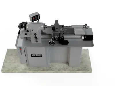Hardinge HLV-H Lathe 3D model
