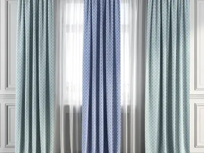 Curtain Set 154 3D model