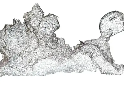 Cave complex II - Low Poly Low-poly 3D model