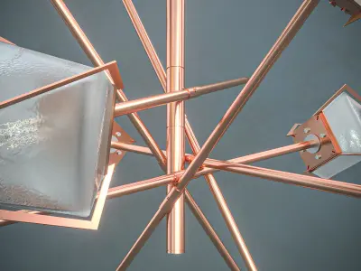 Harlow-Small Chandelier  3D model