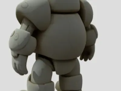 Disney-like Magical Golem - Stylized 3D Game Asset 3D model