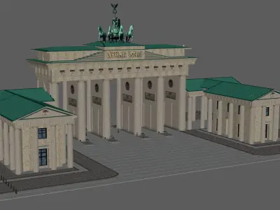 Brandenburg gate 3D model