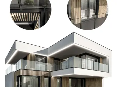 Modern house 05 3D model