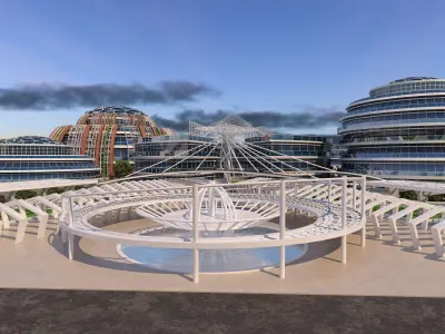 0178 - Business Park Architecture 3D Project - 2D Drawings 3D model