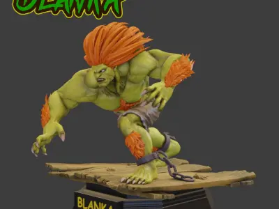 BLANKA STREET FIGHTER 3D print model