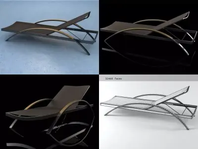 Alusion Lounge ALU 195 T 3D model