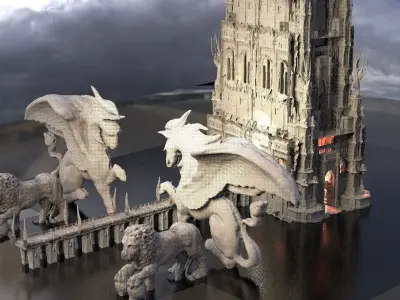 Palace of Pegasus Kit bash 4  3D model