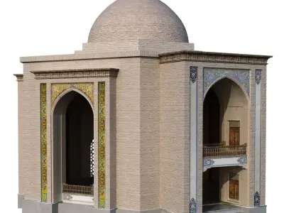  old turkish Building set 145 Low-poly 3D model