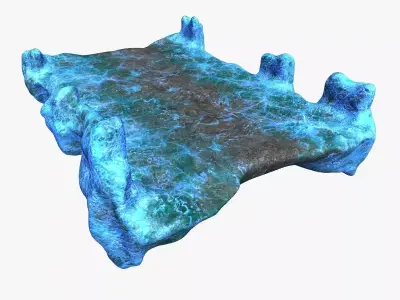 Stone Bridge - Energy Low-poly 3D model