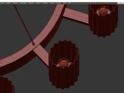 CLEARA CHANDELIER Low-poly 3D model