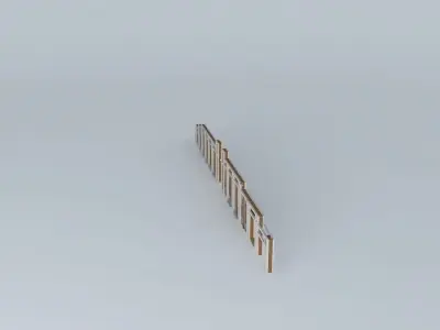 front elevation small building 3D model