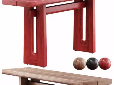 Nara Console By Poliform 3D model