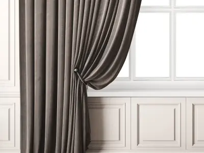 Curtain 78 3D model purchase