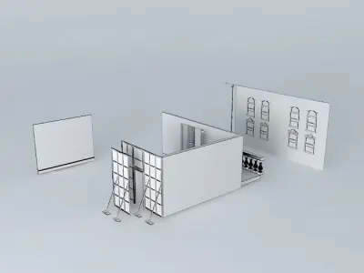 Film set house 3D model