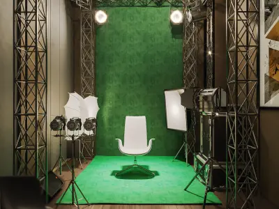 Studio-Photography modern office interior design 3D model