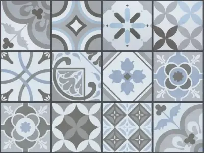 Vintage Encaustic Tiles Texture