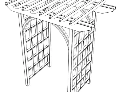 Arbor Trellis Style 1 3D model