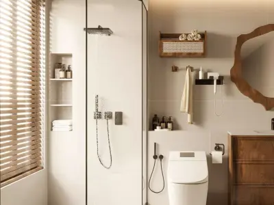Modern Bathroom 3D Model 3D model