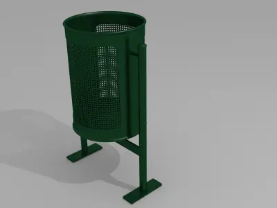 City trash can 3D model