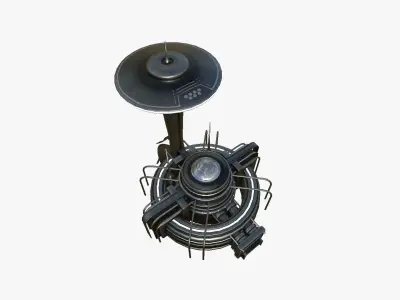 SciFi Facility D09 Dark Metal - Sci Fi Exterior Design Low-poly 3D model