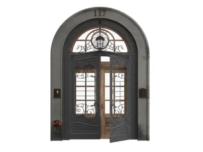 Classic  door entry 3D model