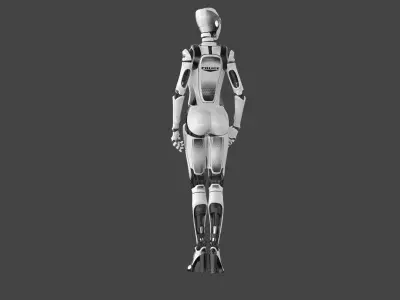  Female Cyborg Robot Police Officer Rig 