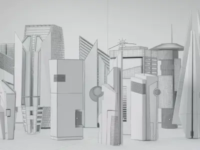 Future City Building Pack 3D model