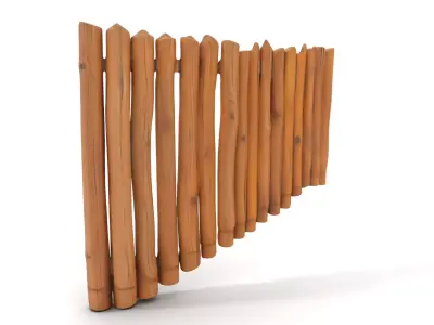 Rustic Wooden Fence model pack Texture