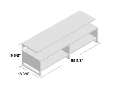 Gilmore TV Stand for TV 3D model