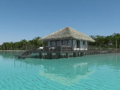 Resort Beach Hut 3D model