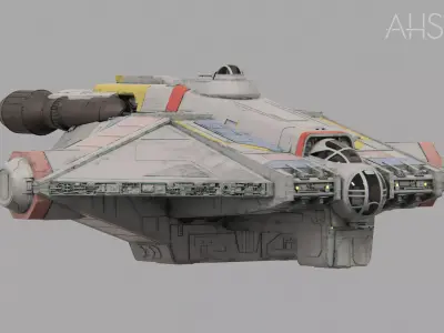 VCX-100 Ghost - Star Wars Ahsoka 3D model