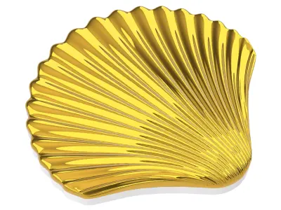 3D SeaShell - Carved design - high poly details - 3d printble 3D print model