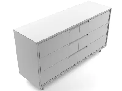 Universal Furniture - Nina Magon Degas Dresser Low-poly 3D model