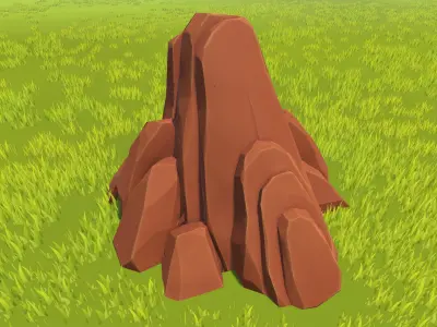 CB Stylized Rock Pack Low-poly 3D model