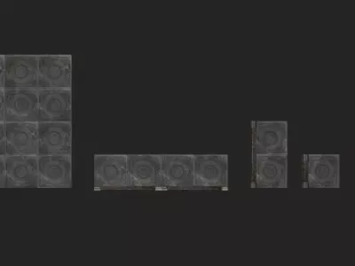 WalkWay Low-poly 3D model