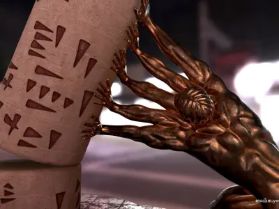 Save Iraqi culture monument   Low-poly 3D model