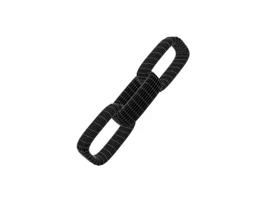 Link Building Icon v1 004 Low-poly 3D model