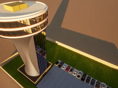 Tower Restaurant 3D model